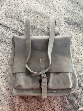Roots Leather Backpack Purse